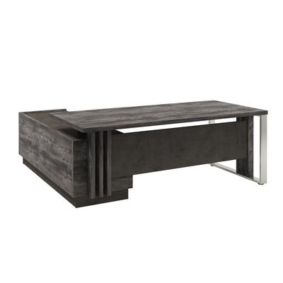 Вестар Z-420пр.0000 (Сосна пасадена/Бетон чикаго) Стол руководителя с опорной тумбой и
металлической опорой