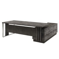 Вестар Z-422л.0000 (Сосна пасадена/Бетон чикаго) Стол руководителя с опорной тумбой и
металлической опорой