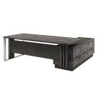 Вестар Z-422л.1000 (Сосна пасадена/Бетон чикаго) Стол руководителя с опорной тумбой и
металлической опорой