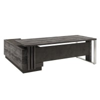 Вестар Z-422пр.0000 (Сосна пасадена/Бетон чикаго) Стол руководителя с опорной тумбой и
металлической опорой