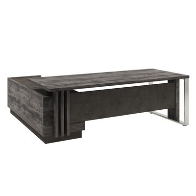 Вестар Z-422пр.0000 (Сосна пасадена/Бетон чикаго) Стол руководителя с опорной тумбой и
металлической опорой