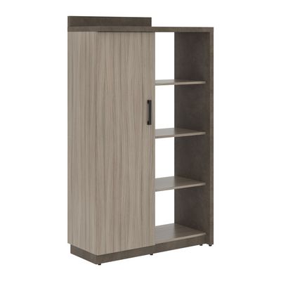 Wood&Stone СФ-534171 (Дрифтвуд/Бетон Чикаго темный) Шкаф-Гардероб с глухой дверью левый