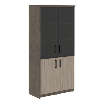 Wood&Stone СФ-534893 (Дрифтвуд/Бетон Чикаго темный) Шкаф комбинированный левый