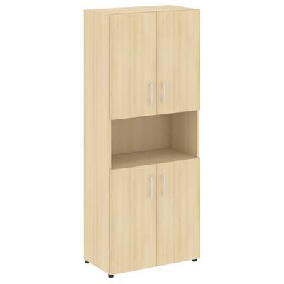 Yalta LT.ST-1.5 (Акация лорка) Шкаф высокий широкий (4 низких фасада ЛДСП)