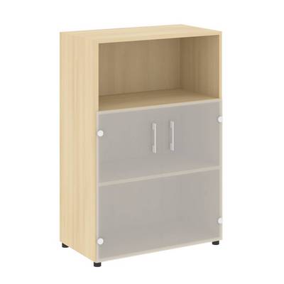 Yalta LT.ST-2.2 (Акация лорка) Шкаф средний широкий (2 низких фасада стекло)