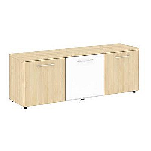 LT.TS-3.4 White (Акация лорка) Тумба наборная -3 секции (стекло лакобель белое в раме)