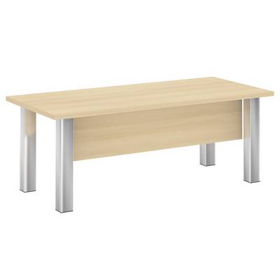 Yalta M-LT.D-20.1 (Акация лорка/Нержавеющая сталь) Стол руководителя прямой