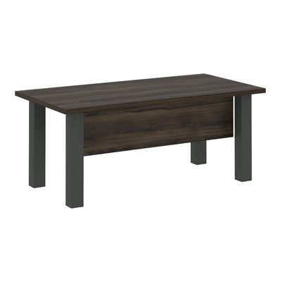 Yalta LT.D-18.1 (Дуб мали/Антрацит) Стол руководителя прямой