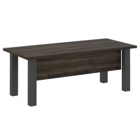 Yalta LT.D-20.1 (Дуб мали/Антрацит) Стол руководителя прямой