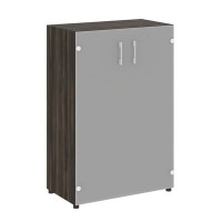 Yalta LT.ST-2.4 (Дуб мали) Шкаф средний широкий (2 средних фасада стекло)