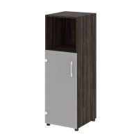 Yalta LT.SU-2.2 (L) (Дуб мали) Шкаф средний узкий левый (1 низкий фасад стекло)