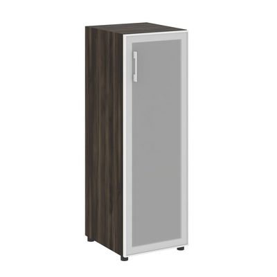 Yalta LT.SU-2.4 R (R) (Дуб мали) Шкаф средний узкий правый (1 средний фасад стекло в раме)