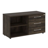 Yalta LT.TS-2 (Дуб мали) Тумба стационарная 3 ящика + открытая секция