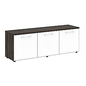 LT.TS-3.5 White (Дуб мали) Тумба наборная -3 секции (стекло лакобель белое в раме)