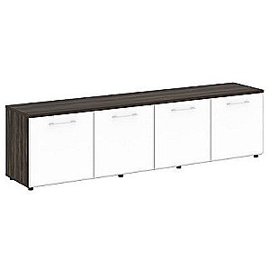 LT.TS-4.6 White (Дуб мали) Тумба наборная - 4 секции (стекло лакобель белое в раме)