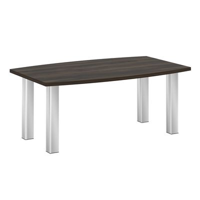 Yalta M-LT.SP-3 (Дуб мали/Нержавеющая сталь) Стол переговорный