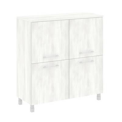 Yalta LT.SD-1.1 (Снежная патина) Шкаф четырехсекционный (4 фасада квадратных ЛДСП)