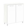 Yalta LT.SD-1.4 R white (Снежная патина) Шкаф четырехсекционный (2 фасада прямоу-ых стекло в раме лакобель белое)