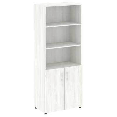 Yalta LT.ST-1.1 (Снежная патина) Шкаф высокий широкий (2 низких фасада ЛДСП)