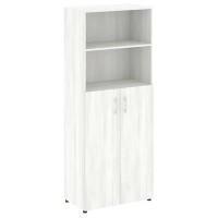 Yalta LT.ST-1.6 (Снежная патина) Шкаф высокий широкий (2 средних фасада ЛДСП)