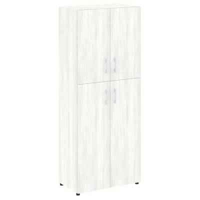 Yalta LT.ST-1.8 (Снежная патина) Шкаф высокий широкий (2 средних фасада ЛДСП + 2 низких фасада ЛДСП)