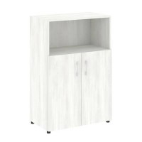 Yalta LT.ST-2.1 (Снежная патина) Шкаф средний широкий (2 низких фасада ЛДСП)