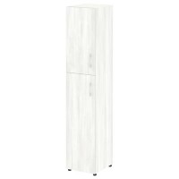 Yalta LT.SU-1.8 (L) (Снежная патина) Шкаф высокий узкий левый (1 средний фасад ЛДСП + 1 низкий ЛДСП)