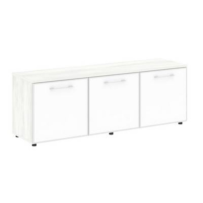 LT.TS-3.5 White (Снежная патина) Тумба наборная -3 секции (стекло лакобель белое в раме)