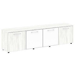 LT.TS-4.5 White (Снежная патина) Тумба наборная - 4 секции (стекло лакобель белое в раме)