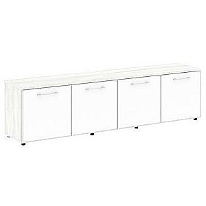 LT.TS-4.6 White (Снежная патина) Тумба наборная - 4 секции (стекло лакобель белое в раме)