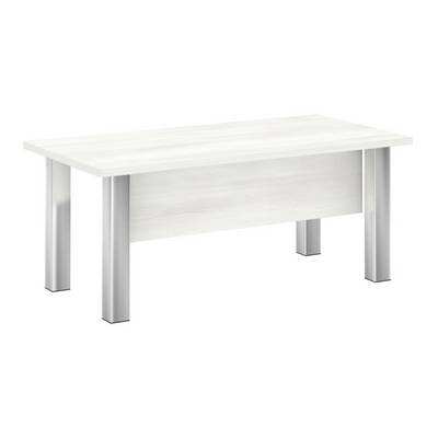 Yalta M-LT.D-18.1 (Снежная патина/Нержавеющая сталь) Стол руководителя прямой