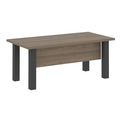 Yalta LT.D-18.1 (Вяз благородный/Антрацит) Стол руководителя прямой