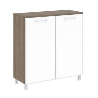 Yalta LT.SD-1.4 R white (Вяз благородный) Шкаф четырехсекционный (2 фасада прямоу-ых стекло в раме лакобель белое)