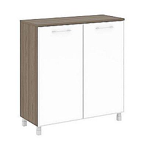 LT.SD-1.4 R white (Вяз благородный) Шкаф четырехсекционный (2 фасада прямоу-ых стекло в раме лакобель белое)