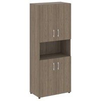 Yalta LT.ST-1.5 (Вяз благородный) Шкаф высокий широкий (4 низких фасада ЛДСП)