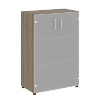 Yalta LT.ST-2.4 (Вяз благородный) Шкаф средний широкий (2 средних фасада стекло)