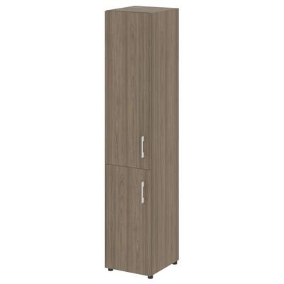 Yalta LT.SU-1.3 (L) (Вяз благородный) Шкаф высокий узкий левый (1 низкий фасад ЛДСП + 1 средний фасад ЛДСП)