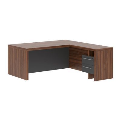 Zenn ZCT 1819HR (Орех даллас/Антрацит) Стол с тумбой приставной, правый