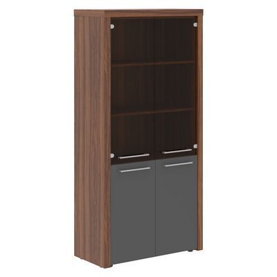 Zenn ZHC 85.2 (Орех даллас/Антрацит) Шкаф комбинированный с топом