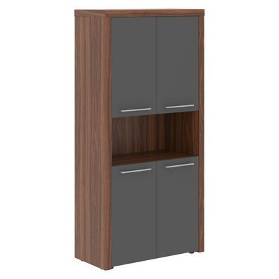 Zenn ZHC 85.4 (Орех даллас/Антрацит) Шкаф с 2-мя комплектами глухих малых дверей и топом