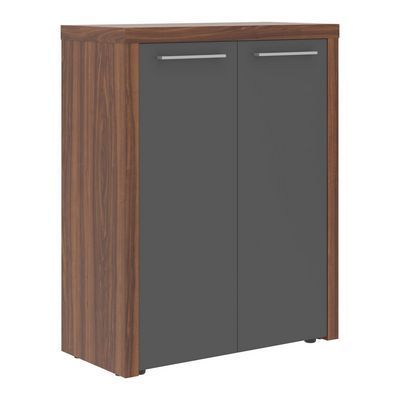 Zenn ZMC 85.1 (Орех даллас/Антрацит) Шкаф с глухими средними дверьми и топом