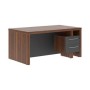Zenn ZSTD 169HR (Орех даллас/Антрацит) Стол с встроенной тумбой, правый