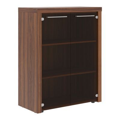 Zenn ZMC 85.2 (Орех даллас) Шкаф со стеклянными дверьми и топом