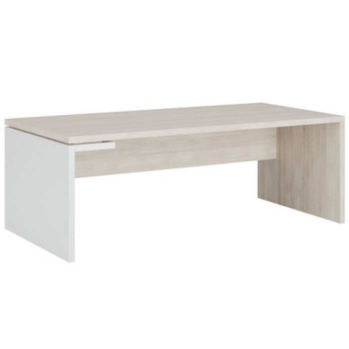 ZIO28510621 (светлый дуб/белый) Стол рабочий левый