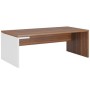 Zion ZIO28510631 (орех/белый) Стол рабочий левый