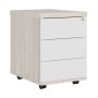 Zion ZIO28530312 (светлый дуб/белый) Тумба подкатная с 3 ящиками