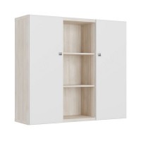 Zion ZIO28542212 (светлый дуб/белый) Шкаф средний с распашными дверьми 