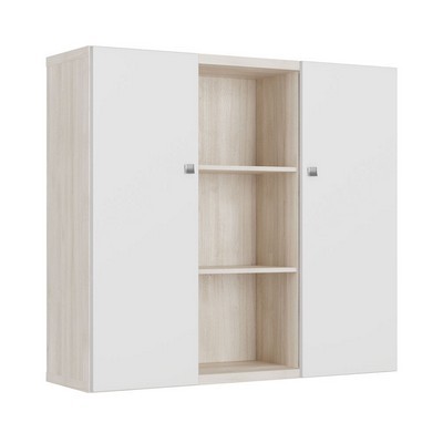Zion ZIO28542212 (светлый дуб/белый) Шкаф средний с распашными дверьми 