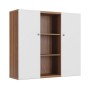 Zion ZIO28542213 (орех/белый) Шкаф средний с распашными дверьми 