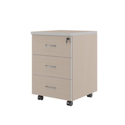 Zoom ZOM27530302 (Дуб шамони светлый) Тумба подкатная с 3 ящиками